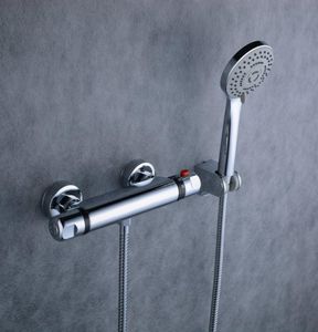 Robinet thermostatique de salle de bain froide, douchette à main et tuyau, robinet de cuisine chromé, mélangeur de vente de style européen, douche en laiton 2961058