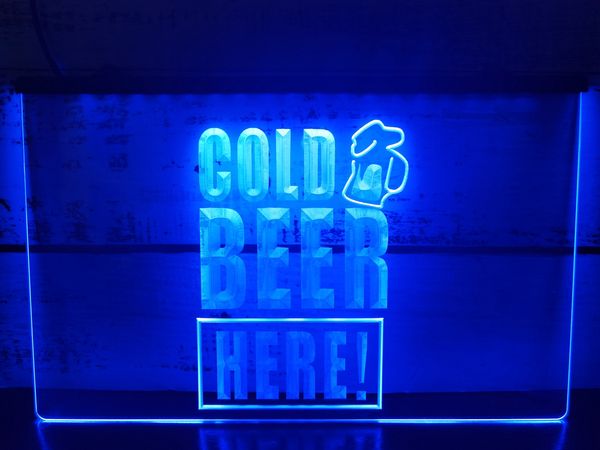 Bière froide ici décoration de mur d'art House Cafe bar conduit