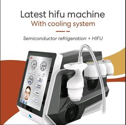 hifu froid congélation de graisse fraîche coolaroo ligne V portable pour sculpter le double menton 3.0 4.5mm avec des transducteurs pleine grandeur smas amincissant la machine à ultrasons de levage de la peau