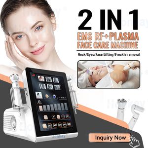 Stylo à plasma froid pour douche, traitement localisé, rouleau RF EMS, Contraction musculaire du visage, lifting des paupières, rajeunissement de la peau, remodelage cutané profond, lifting du visage