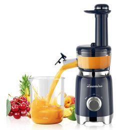 Juicer à la presse froide, légumes et fruits de Juicer Zasmira, en utilisant une technologie d'extraction de jus améliorée, un puissant moteur silencieux, une taille compacte, adapté à l'espace