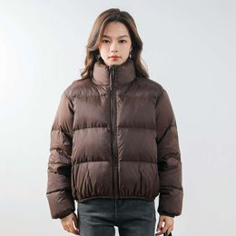 Cold Siyu – manteau en duvet de canard blanc chaud pour femme, petit pain solide, épais, nouvel hiver