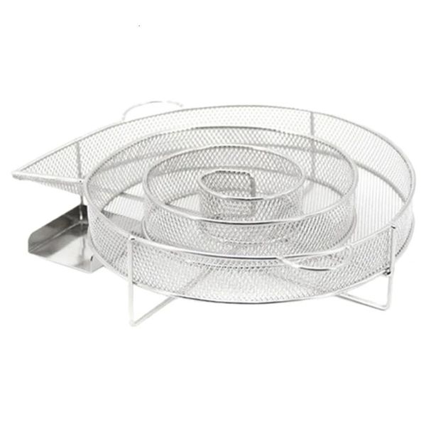 Generador de humo frío para barbacoa o ahumador, polvo de madera y ahumado en frío, carne de salmón, quemadura de acero inoxidable, herramientas para barbacoa 240308