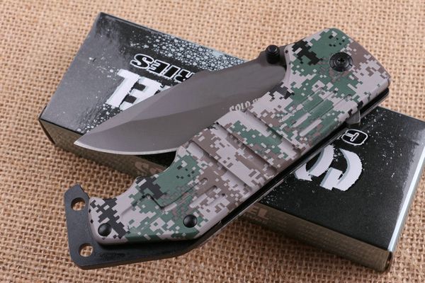 COLD STEEL DA89 Titane Tactique Couteau Pliant Camouflage Poignée 440C 58HRC Camping En Plein Air Chasse Survie Poche Militaire Couteau Utilitaire