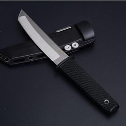 SR-II de acero frío, cuchillo táctico de hoja fija, mango de ABS, para acampar al aire libre, caza, supervivencia, utilidad de bolsillo, herramientas EDC Rescue253P215l