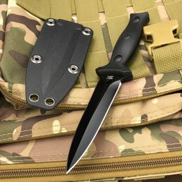 SR2 Cuchillo de cuchilla fija táctica 8CR13MOV ABS Mango de ABS de campamento al aire libre Survival Pocket Utility Tools EDC Knives Rescate Knives con nylon AK47 Varela