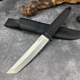 Cold Steel Tanto Cuchillo de hoja fija Kydex Funda ABS mango 440 Hoja Caza Ejército Cuchillos tácticos Herramientas de supervivencia7779129303b