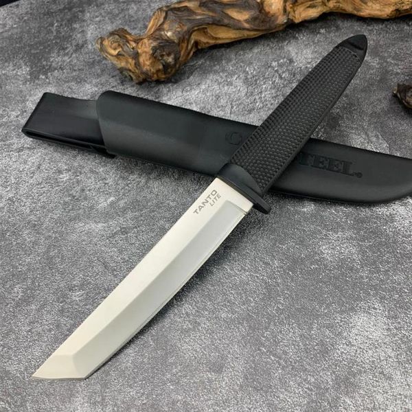 Cold Steel Tanto Cuchillo de hoja fija Kydex Funda ABS mango 440 Hoja Caza Ejército Cuchillos tácticos Herramientas de supervivencia 12704132810