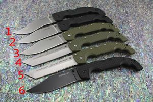 Cold Steel VOYAGER 10 tipos Más nuevos CUCHILLOS Serie XL-SIZE Cuchillo plegable grande Utilidad Supervivencia Caza Cuchillos tácticos Herramienta EDC para acampar al aire libre