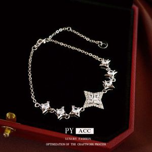 Cold Wind Zircon Diamond Mang Mang Star Korean Personnalis Design Sense Instagram Fashion Bracelet