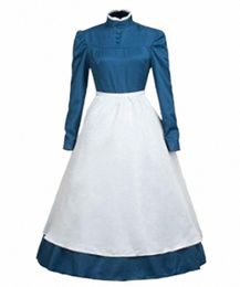 Coldker Howl's Moving Castle Sophie Costume Halen femme de chambre dr femme deguisement femme x88M #