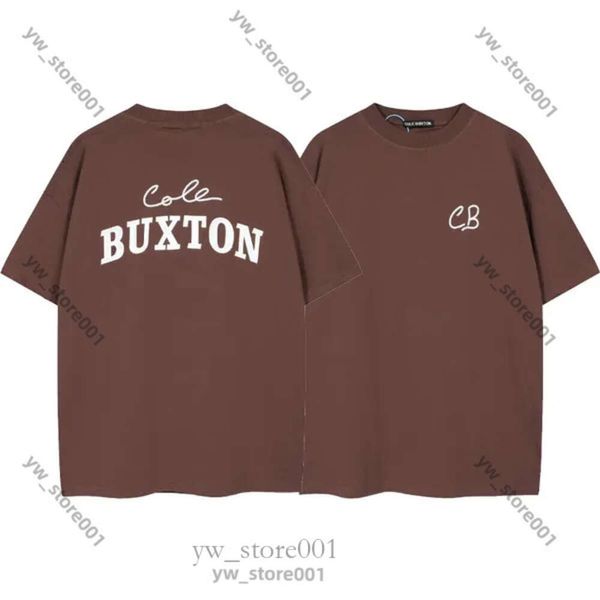 Cole Buxton 2024 Designer Summer Men's T-shirts Streetwear Letter Imprimé Cole Casual Trendy Short Menve Men Femmes Cole Buxton T-shirt European Size S-2xl 8456