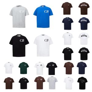 Cole Buxton Designer T-shirts Hommes T-shirts Été Printemps Lâche Vert Gris Blanc Noir T-shirt Hommes Femmes Haute Qualité Slogan Classique Imprimer Top Tee Avec Étiquette