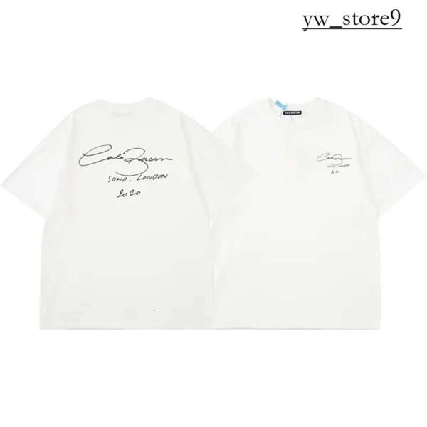 Cole Buxton Designer de haute qualité T-shirt masculin Summer Summer Cole Buxton T-shirt Men Femmes Luxury Fashion Classic Slogan Print Top Tee avec Cole Tag 2589