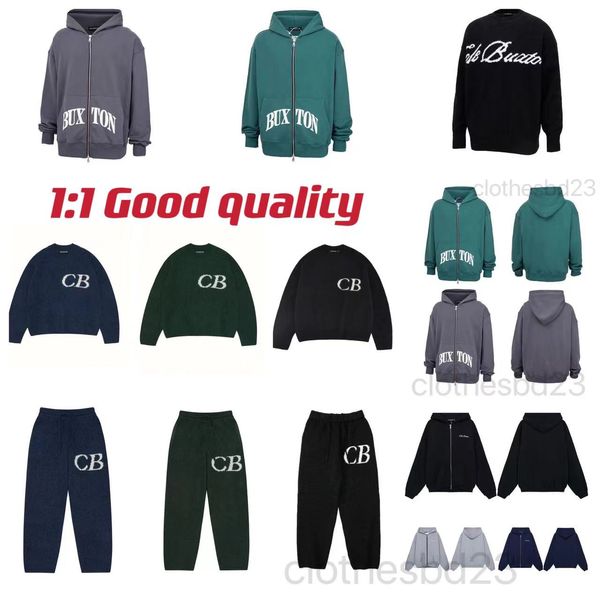 COLE BUXTON SUDITER CANDIA CANDIA Joggers Men Mujeres CB Sweater Loose Sweater Vintage Jacquard Cole Buxton Sweater Us S-XL