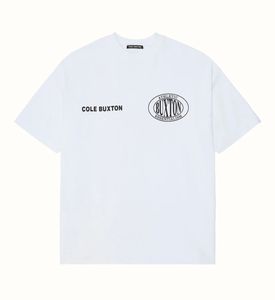 Cole Buxton chemise hip hop chemise hommes femmes classique Slogan imprimé manches courtes