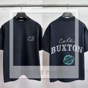 Cole Buxton T-shirt T-shirts masculins surdimensionné Cole Buxton Tshirts Letter Slogan Patch Broidered Short à manches courtes T-shirt CB surdimensionné pour hommes Femmes 245