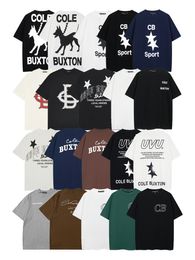 Cole Buxton T-shirt Mens Designer T-shirt Men CB Shirt Tshirt Summer Graphic Tees Femmes High Quality Tops Classic Tops Coton à manches courtes