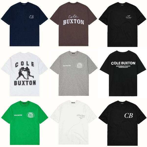 Cole Buxton T-shirts été hommes Designer T-shirts hommes femmes haute qualité classique Slogan CB imprimer haut t-shirt avec étiquette