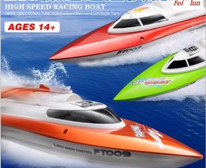 Coll FT009 2.4G 4CH Water Koeling Racing Schip 30km Super Speed ​​Boot Afstandsbediening Kid Elektrisch Speelgoed Gift