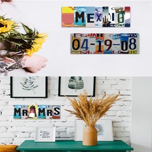 Collage Licenties Plaat Plaquette Metaal Schilderen Tin Teken Decoratieve Auto Plaat voor Woonkamer Deur Club Garage Thuis Muur Decor Maat 3302d