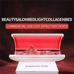 Terapia de luz roja de colágeno Blanqueamiento de cama LED y bronceado Cápsula de spa Terapia LED Cabina de blanqueamiento infrarrojo rojo Spa PDT Máquina de terapia LED