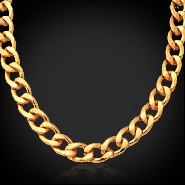 Collare grande chaîne épaisse hommes bijoux en gros couleur or/or Rose 11MM de large Long collier HipHop IN754 chaînes Morr22