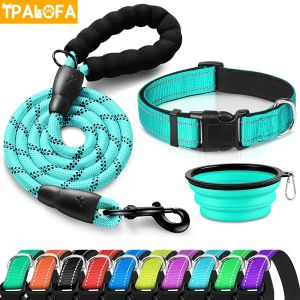 Kragen 3 stks honden kraag reflecterend multolor nylon ronde touw hond kat nacht lumineuze kraag voor honden accessoires producten huisdierbenodigdheden