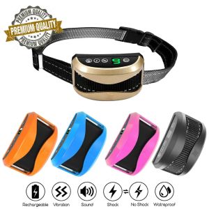 Colliers Collier anti-aboiement pour chien Collier anti-aboiement rechargeable Collier anti-aboiement pour chien étanche avec bip de vibration pour chiens de petite, moyenne et grande taille