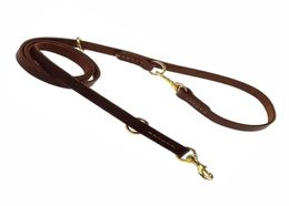 Colliers et laisses multifonctions en cuir véritable pour chien, laisse d'entraînement de 8 pieds de Long, fournitures pour animaux de compagnie, L7144296