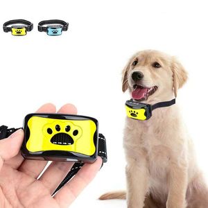 Colliers Dispositif Anti-aboiement pour chien de compagnie USB électrique à ultrasons chiens collier de dressage chien arrêter d'aboyer Vibration collier Anti-aboiement étanche à l'eau