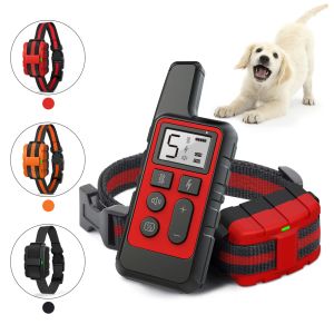 Kragen huisdierhonden training kraag waterdichte afstandsbediening op afstand oplaadbare LCD -LCD voor kleine grote honden geluid antibark training ontvanger