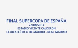 Collectable 2014 final Supercopa de Espana Match Détails du soccer Patch Iron sur le transfert de chaleur Badg de football