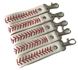 Collectable 2022 Stiksels Digitale Camo Creatieve Ontwerp Sleutelhanger Lederen Keys Chains Honkbal Softball Sleutelhanger voor Lady Bag Versier Pendant Witgeel