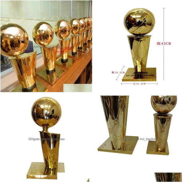 Coleccionable 45 cm de altura The Larry Obrien Trophy Cup S Premio de baloncesto Premio del partido para el torneo212J2112053 Drop Delivery Sports O Dh3Jx