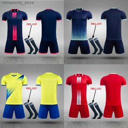 Coleccionable adulto niños fútbol jersey hombres niño personalizar uniformes de fútbol kit ropa deportiva mujeres futsal ropa deportiva entrenamiento chándal niño Q231118