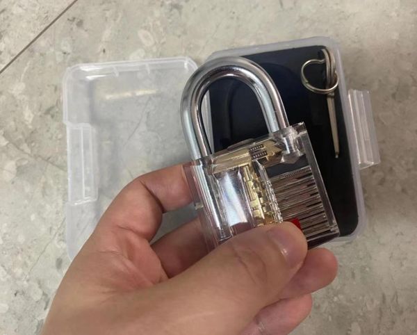 Collectable Beautiful Design Modern Style Transparent Visible Pick Cutaway Mini Practice View Galk Lock Lock Training Habile For Lock1348088