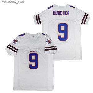 Maillot de Football à collectionner Bobby Boucher #9 The Waterboy Adam Sandr film Mud Dogs Bourbon Bowl Q231118