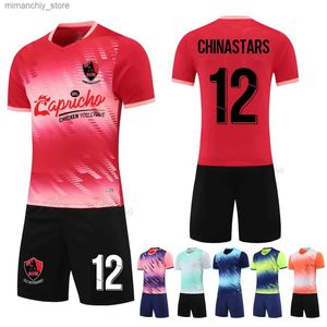 Uniforme de football personnalisé à collectionner 2022 Hommes Youth Club Maillots de football Colge Uniformes de football Kits Enfants Chemise Shorts Kits de vêtements de sport Q231118