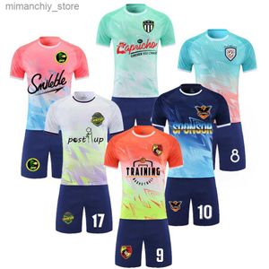 Collectable Men Football Uniforme Kids Soccer Jerseys 2022 New Sport Kits Soccer Shirt Child Tracks Courses Sportswear Clothes for Children Wear Q231118