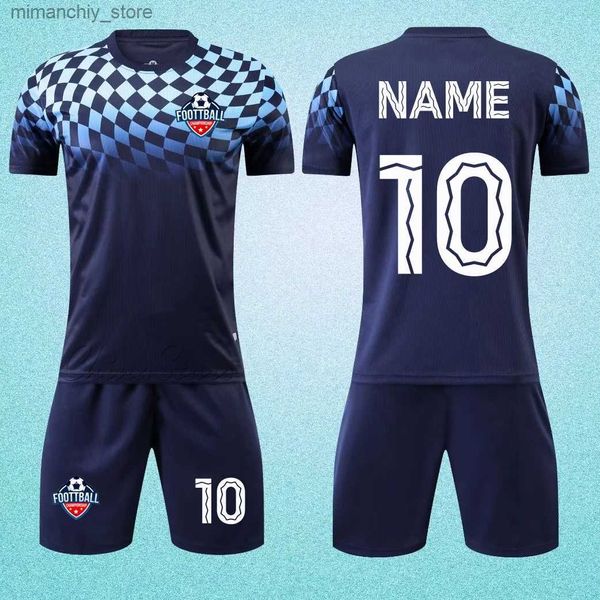 Maillots de football pour hommes à collectionner, shorts, uniformes de jeu pour enfants, kits de sport pour garçons, ensembles d'uniformes de football pour enfants, équipe R taille Q231118