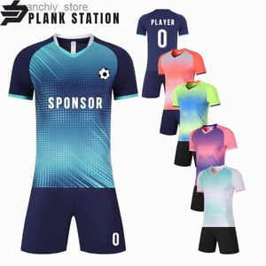 Verzamelbare voetbalshirts voor heren Dames Kinderen Voetbal Tennissets Personaliseer aanpassen Uniform T-shirt Korte unisex-outfits Q231118