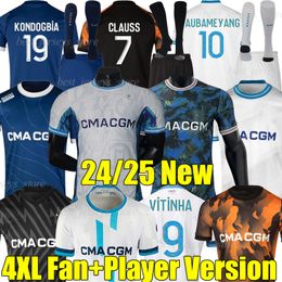 4xl 23/24/25 MARSEILLS ESPORTS 30e voetbaltruien Alexis Vitinha Maillot Foot Cuisance Guendouzi Ounahi Auba Clauss Suarez Ounahi Ooulahi voetbalsokken Sokken