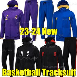 23/24 Bridges Curry Basketball Hoodies Suisses de survêtement Vestes Durant James Lillard Johnson Thomas Thompson Green Davis Winter Set à manches longues survivant