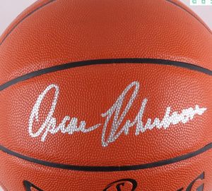 Robertson Eriving Hardaway à collectionner Autographié Signé Signature Autographe Autographe Intérieur/Extérieur Collection Sprots Ballon de basket-ball