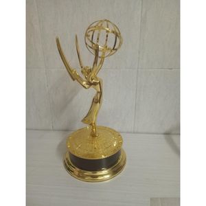 Estilo coleccionable 28 cm Premios Emmy Nacionales Trofeo de metal Réplica Premio de aleación de zinc Entrega de gotas Deportes al aire libre Atlético Acc DHCWE