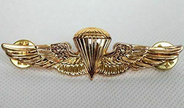 Collectable Tomwang2012 WW2 US Navy Parachute Parachutiste Landages Ailes Badge Pin Classic Military 230811