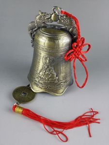 Collectibles Chinois Tibétain Bouddhisme Temple Cuivre Bells Beelden