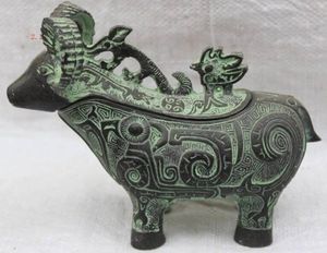Collectibles Fine Copper Statue of Chinese Fortune Sheep zeldzaam