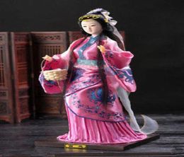 Objets de collection, poupée brodée orientale, figurine chinoise de style ancien, poupée chinoise, statues 2440809